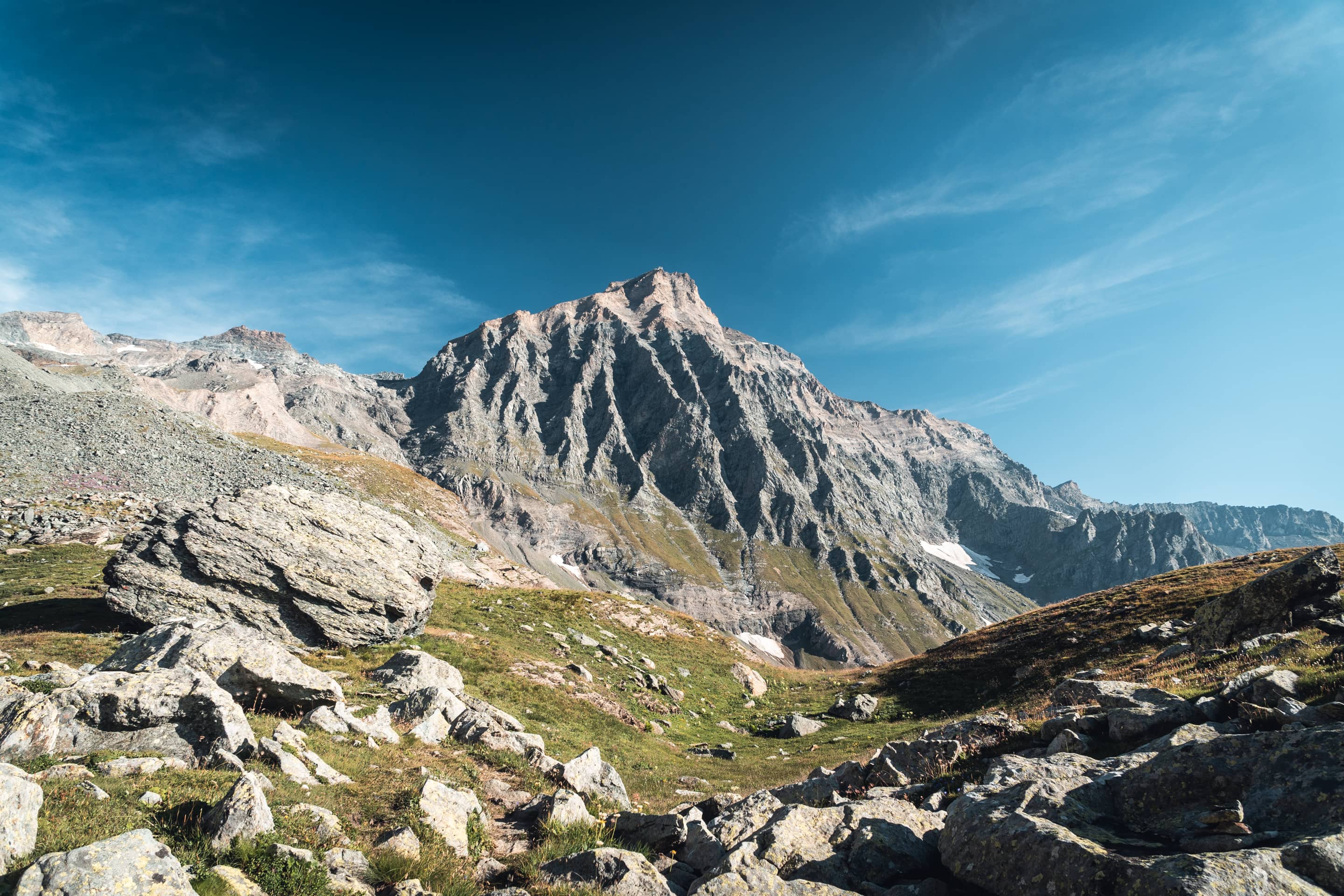 Hiking across the Graian Alps