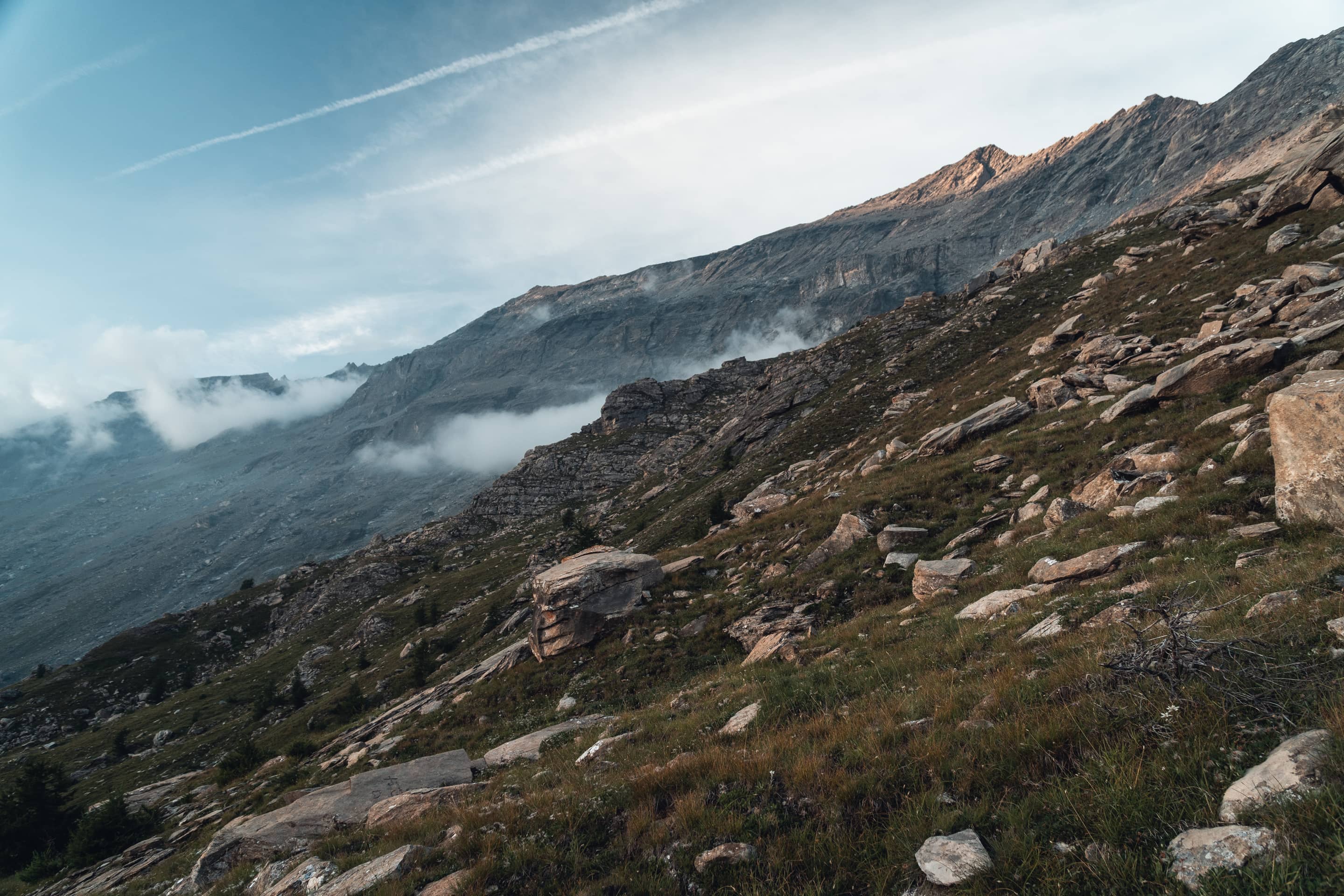 Hiking across the Graian Alps